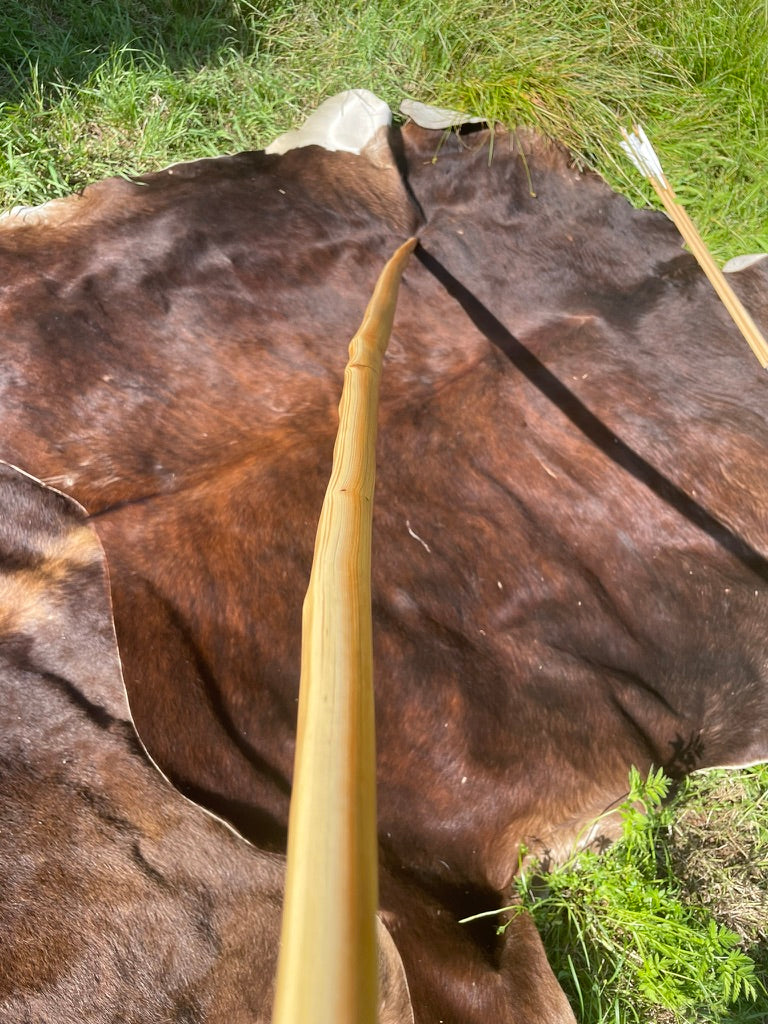 Eiben Langbogen (Warbow) 65lbs auf 28inch - 72inch Länge - inkl. 3 Pfeile