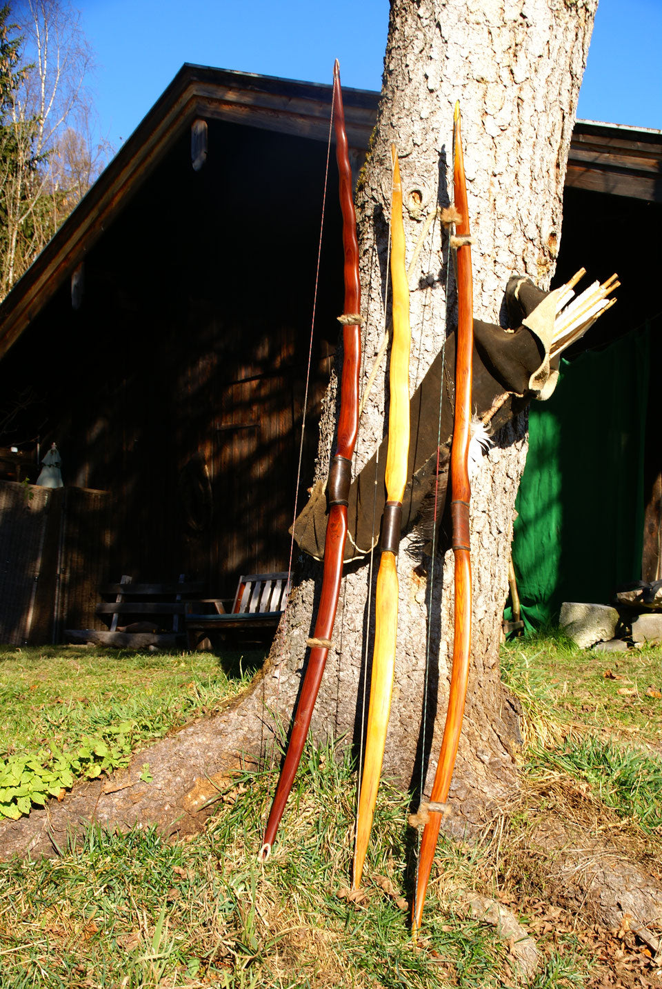 Orange Osage Bogen mit Reflex