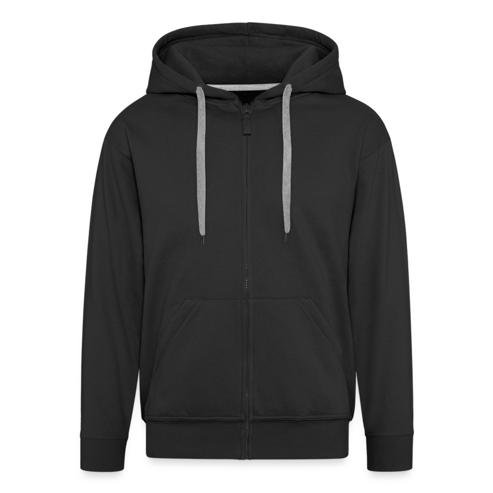 UNTERSBERG Schriftzug - Männer Premium Kapuzenjacke - Schwarz