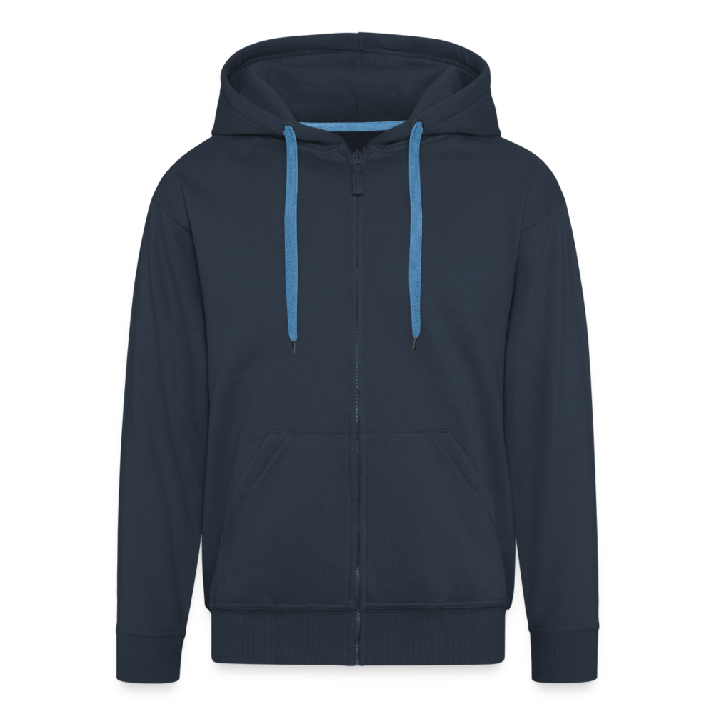 UNTERSBERG Schriftzug - Männer Premium Kapuzenjacke - Navy