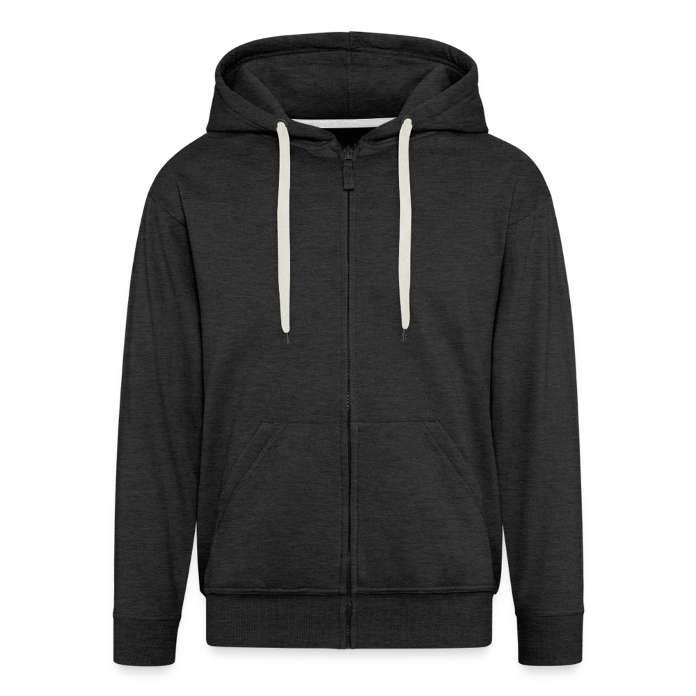 UNTERSBERG Schriftzug - Männer Premium Kapuzenjacke - Anthrazit