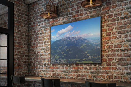 Poster Untersberg auf Acrylglas im Rahmen - GermanMadeDesign