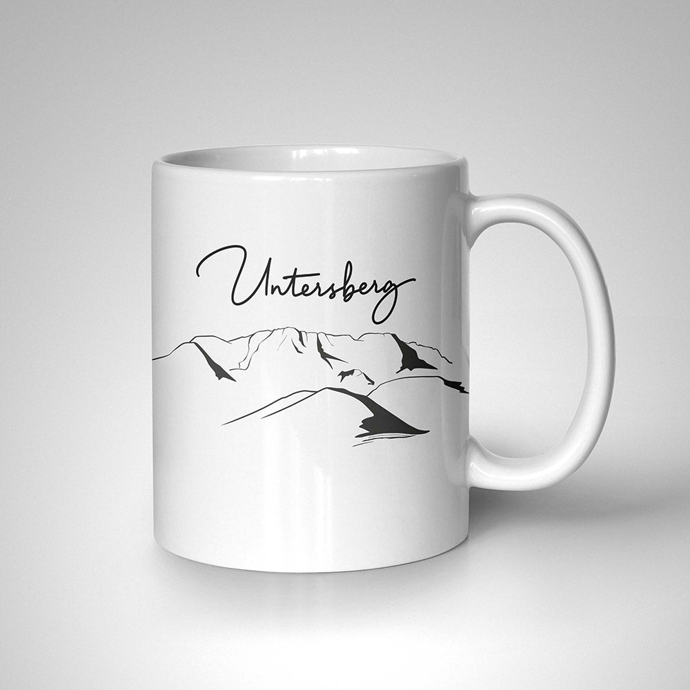 Panoramatasse "Untersberg" exklusiv in weiss - GermanMadeDesign