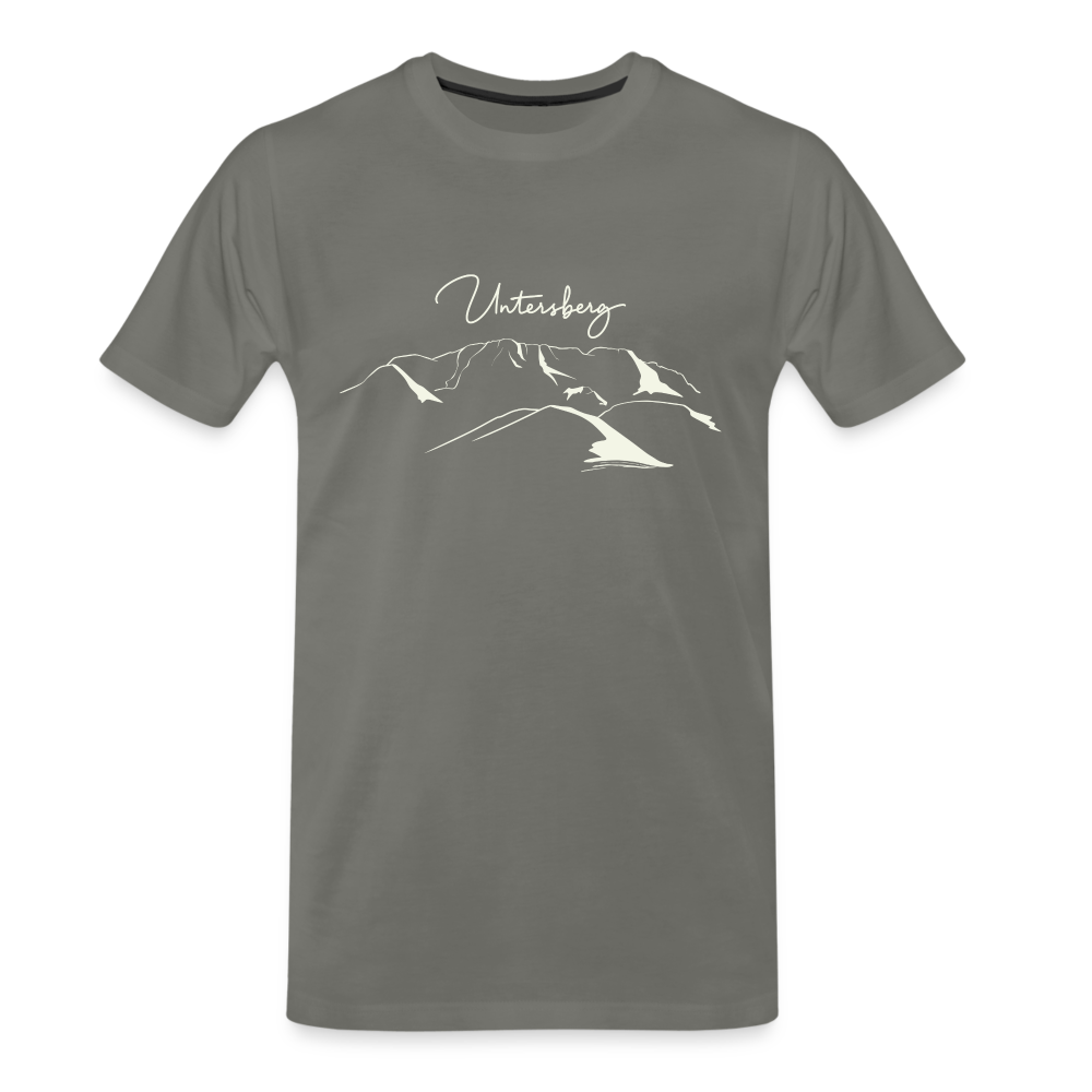Männer Premium T-Shirt Untersberg in Asphalt - Asphalt