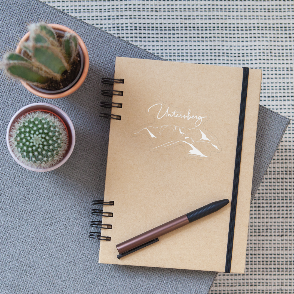 Untersberg Aufkleber - Transparent glänzend