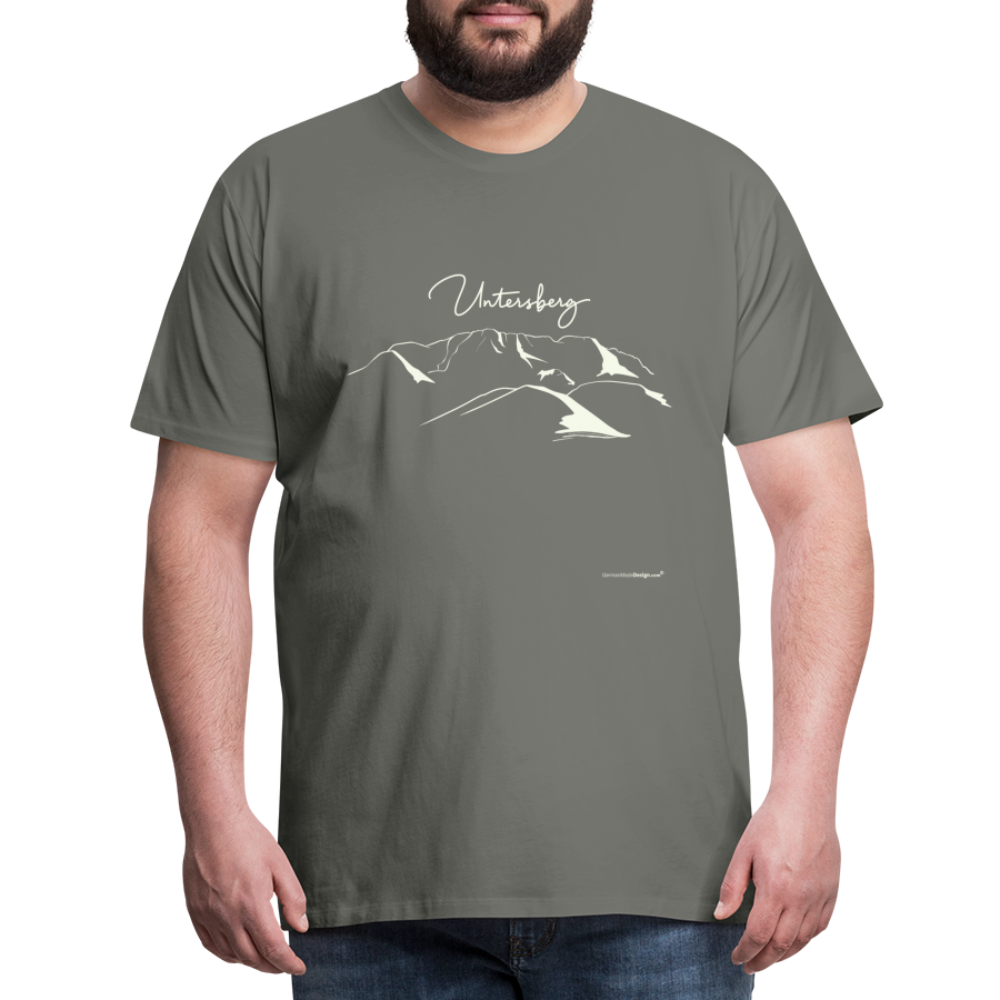 Männer Premium T-Shirt in Asphalt Untersberg Hellbeige - Asphalt