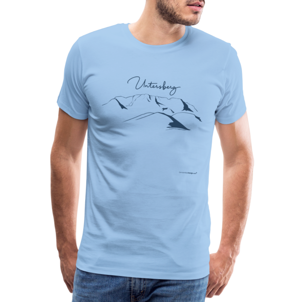 Männer Premium T-Shirt in Sky Untersberg in Marineblau - Sky