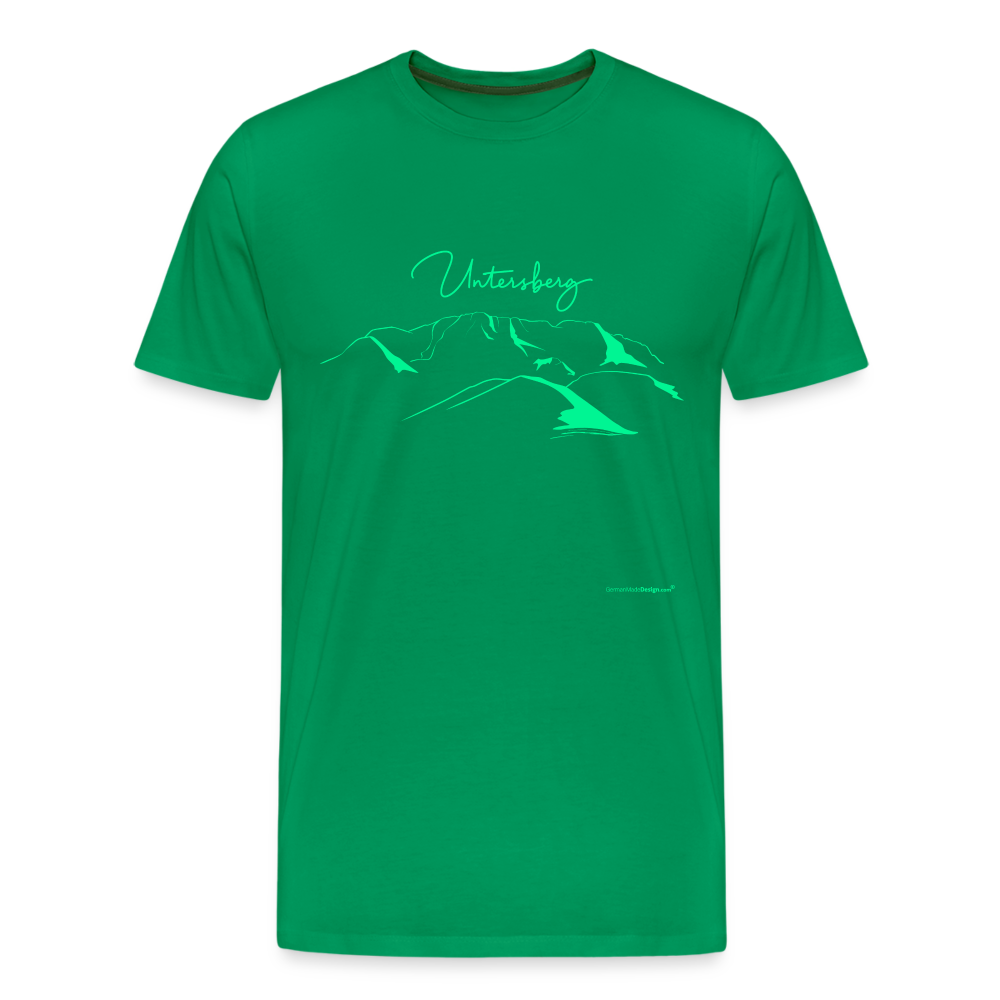 Männer Premium T-Shirt in Kellygrün Untersberg in Neongrün - Kelly Green