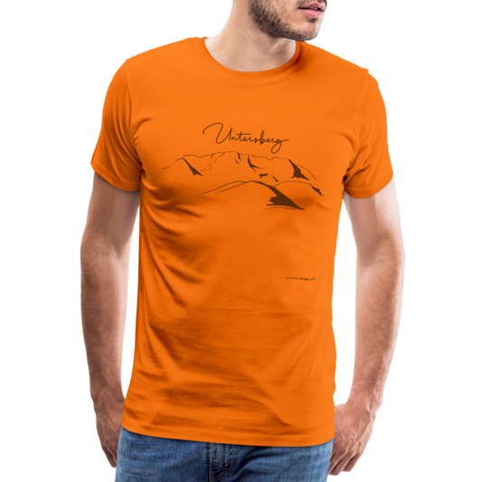 Männer Premium T-Shirt in Orange Untersberg in Edelbraun - Orange