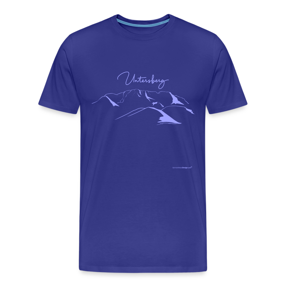 Männer Premium T-Shirt in Königsblau Untersberg in Hellblau - Königsblau