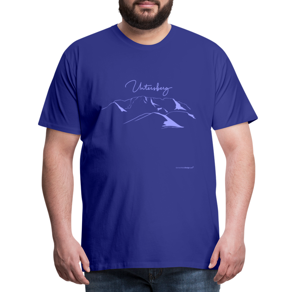Männer Premium T-Shirt in Königsblau Untersberg in Hellblau - Königsblau