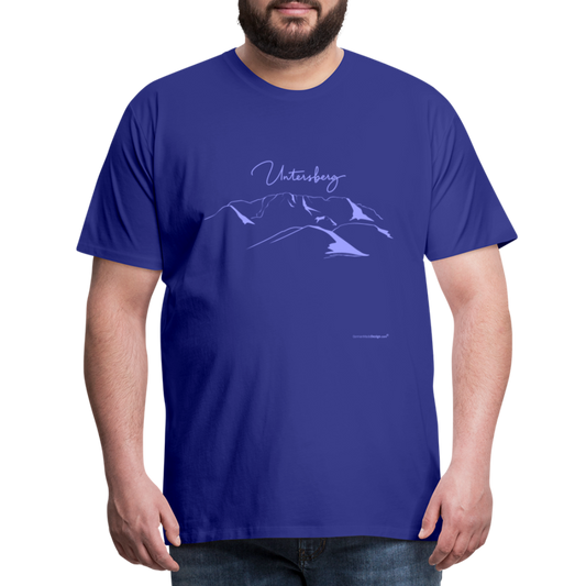 Männer Premium T-Shirt in Königsblau Untersberg in Hellblau - Königsblau