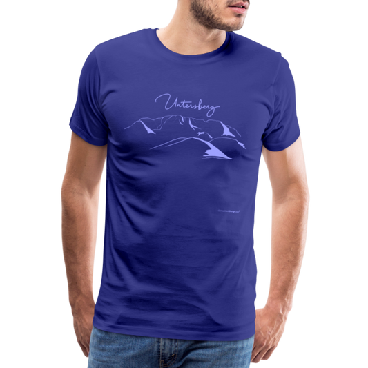 Männer Premium T-Shirt in Königsblau Untersberg in Hellblau - Königsblau