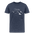 Männer Premium T-Shirt in verschiedenen Farben Untersberg 4 Seiten Druck in Weiss - Blau meliert