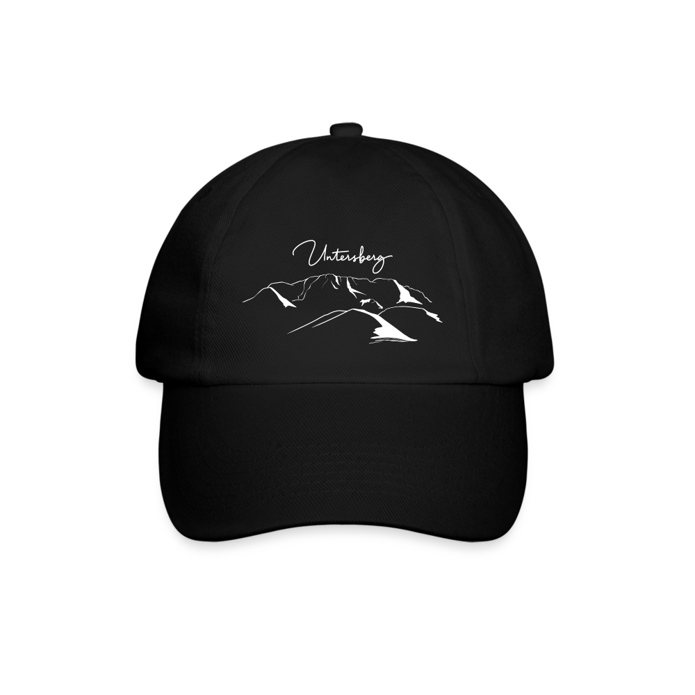 Baseballkappe Untersberg Nord- und Salzburgseite - Schwarz/Schwarz