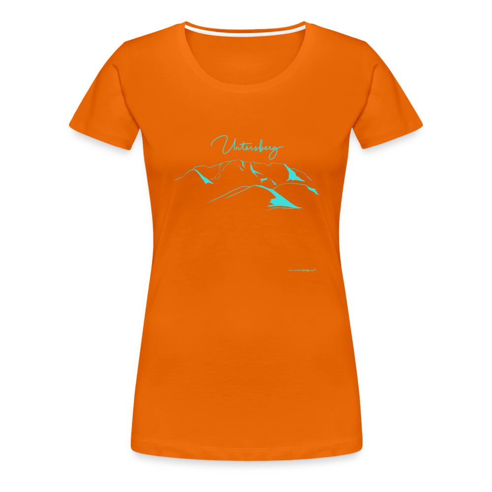 Frauen Premium T-Shirt in versch. Farben Untersberg in Türkis - Orange