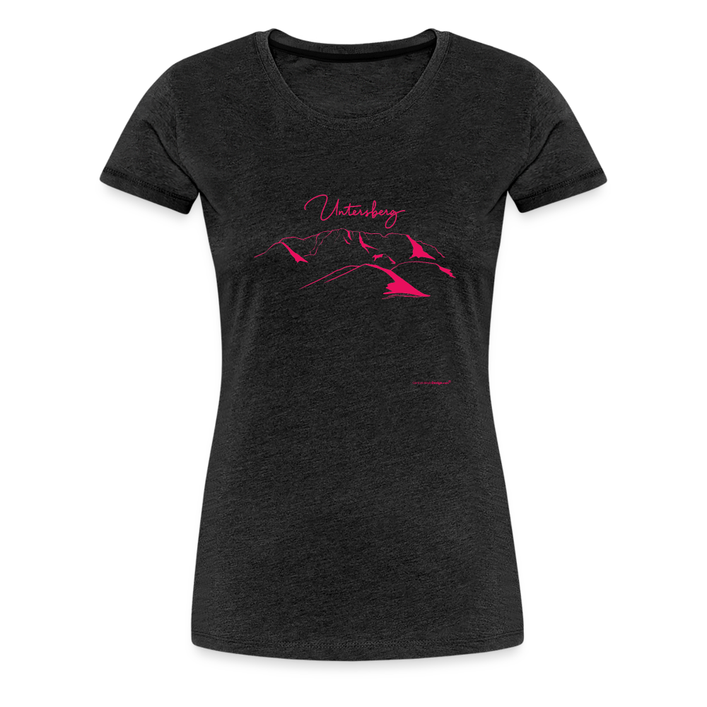 Frauen Premium T-Shirt in versch. Farben Untersberg in Pink - Anthrazit