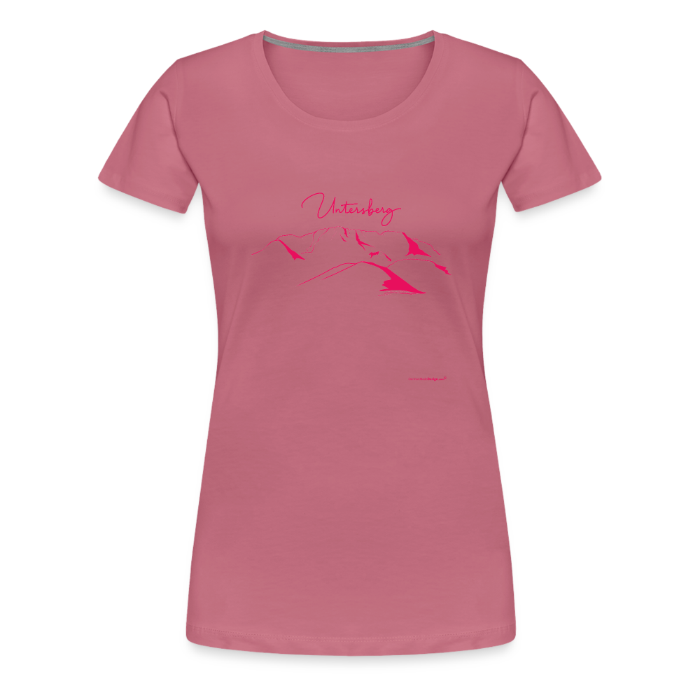 Frauen Premium T-Shirt in versch. Farben Untersberg in Pink - Malve