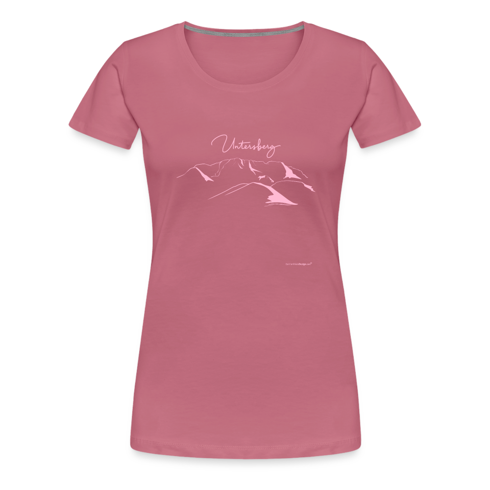 Frauen Premium T-Shirt in versch. Farben Untersberg in Rosa - Malve