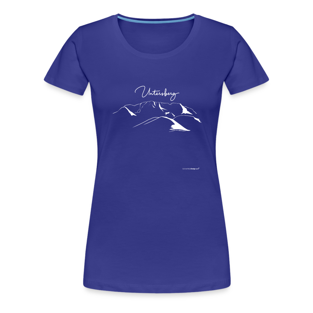 T-Shirts Frauen in versch. Farben Untersberg in weiss - Königsblau