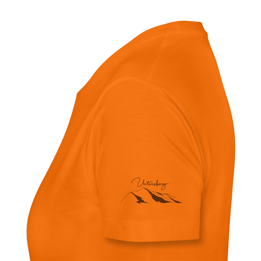 Frauen Premium T-Shirt in Orange Untersberg