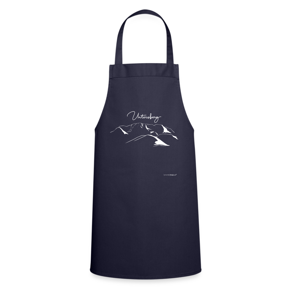 Kochschürze in versch. Farben Untersberg Design in weiss - Navy