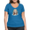 Frauen Bio-T-Shirt mit V-Ausschnitt von Stanley & Stella - Pfauenblau